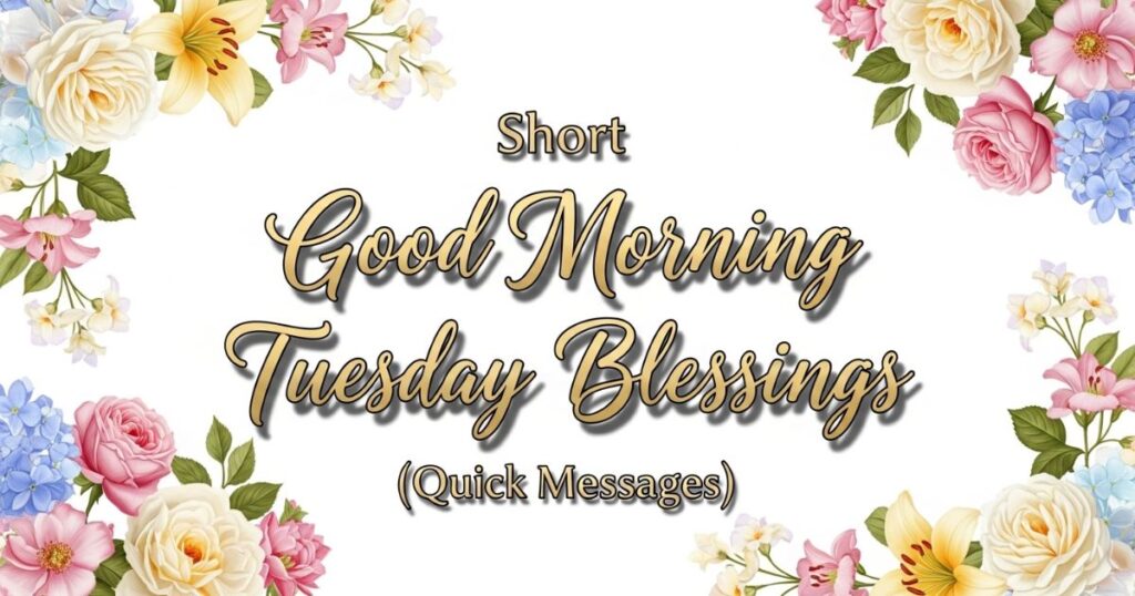 Short Good Morning Tuesday Blessings (Quick Messages)