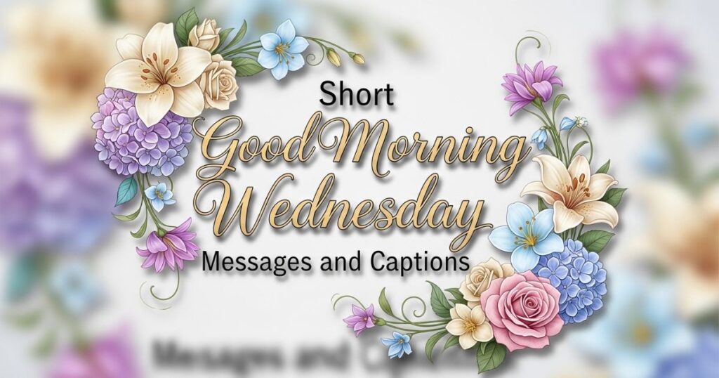 Short Good Morning Wednesday Messages and Captions