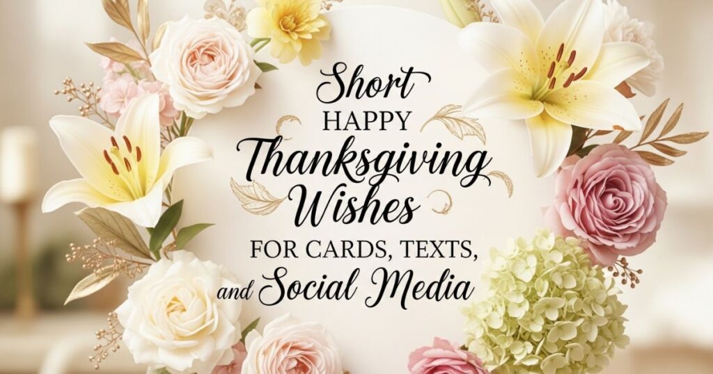 Short Happy Thanksgiving Wishes for Cards, Texts, and Social Media