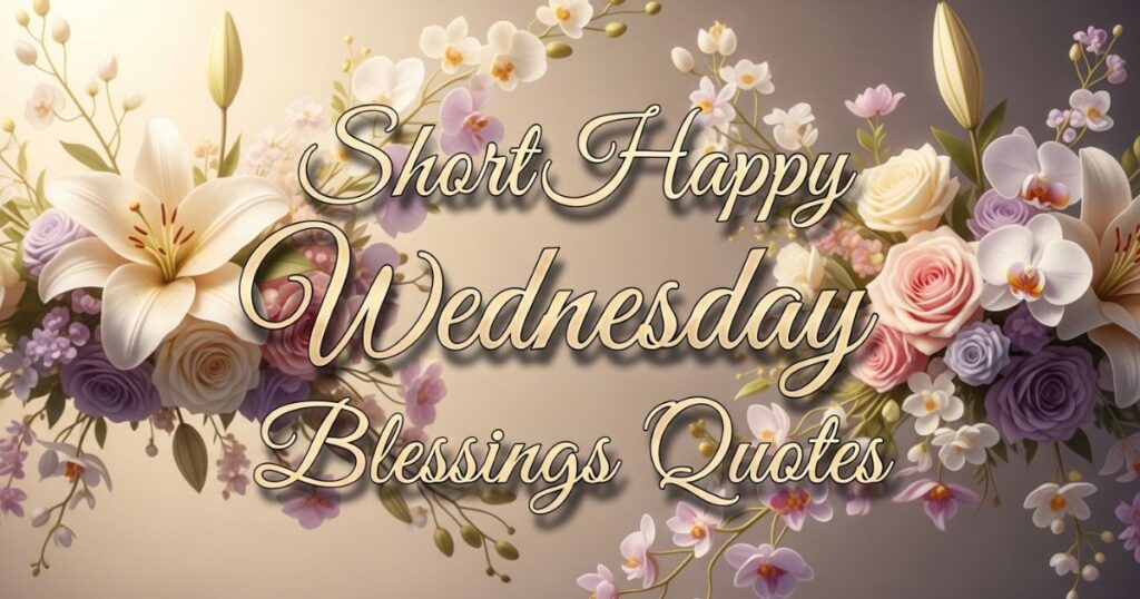 Short Happy Wednesday Blessings Quotes