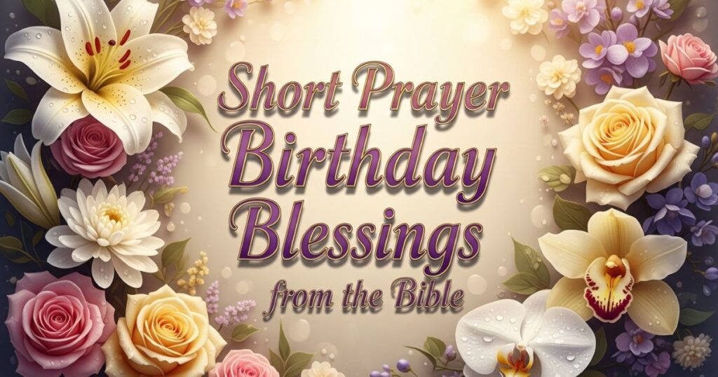 Short Prayer Birthday Blessings from the Bible