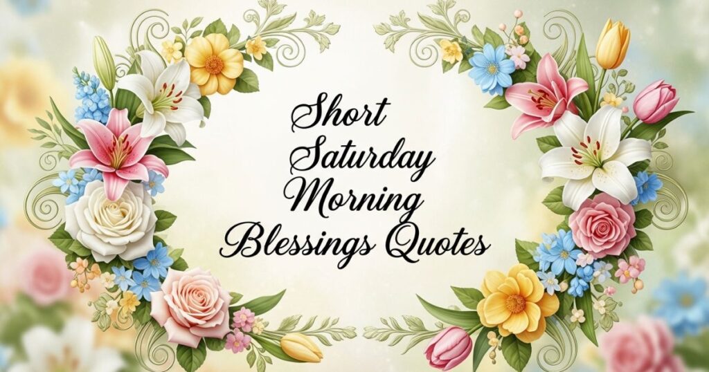 Short Saturday Morning Blessings Quotes