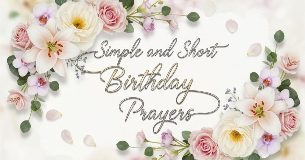 Simple and Short Birthday Prayers