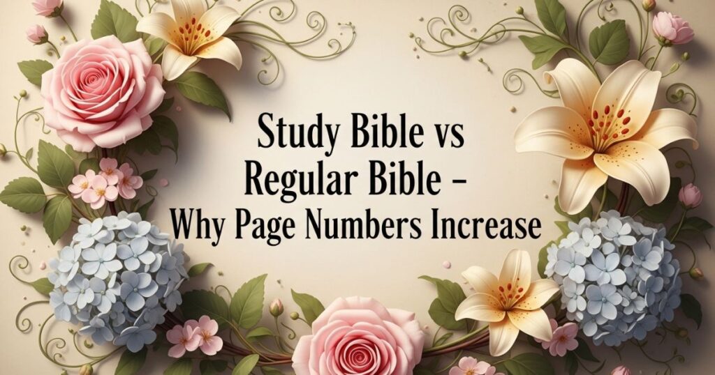 Study Bible vs Regular Bible – Why Page Numbers Increase
