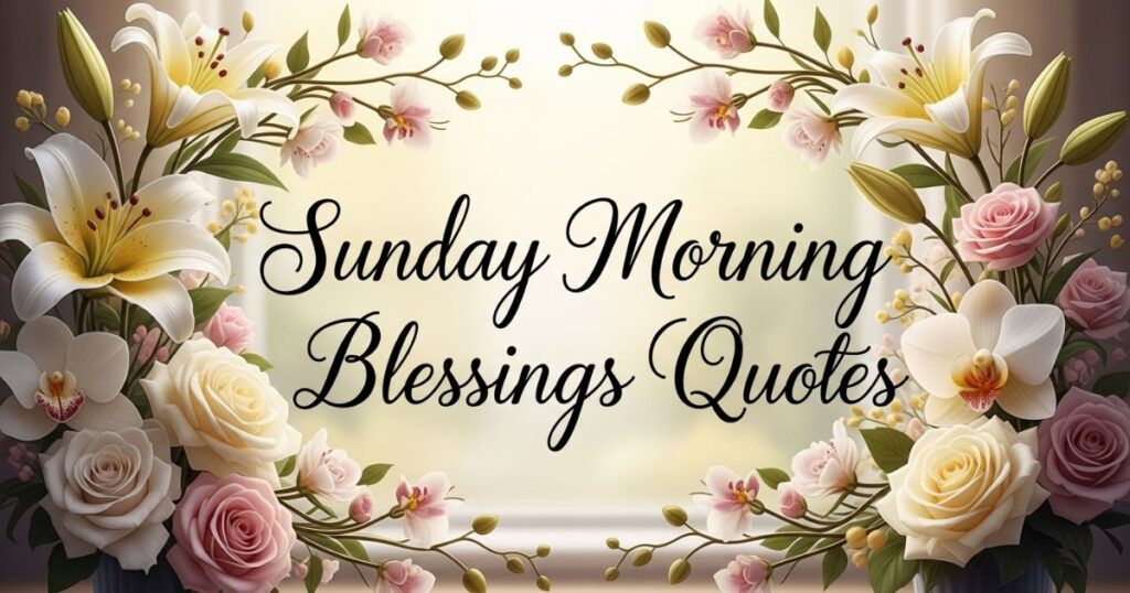 Sunday Morning Blessings Quotes