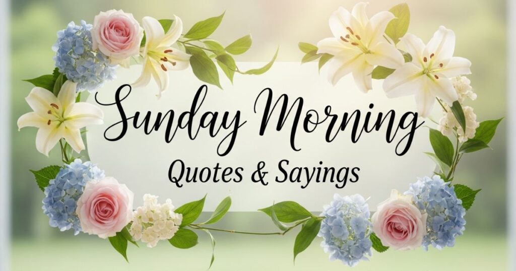 Sunday Morning Quotes & Sayings