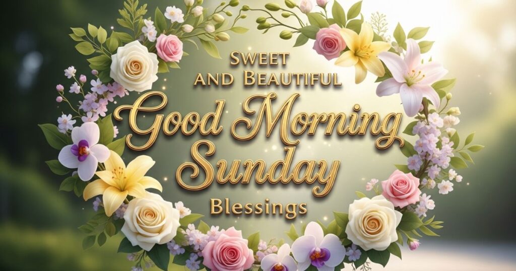 Sweet and Beautiful Good Morning Sunday Blessings