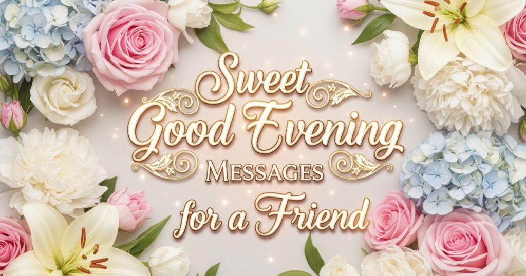 Sweet Good Evening Messages for a Friend
