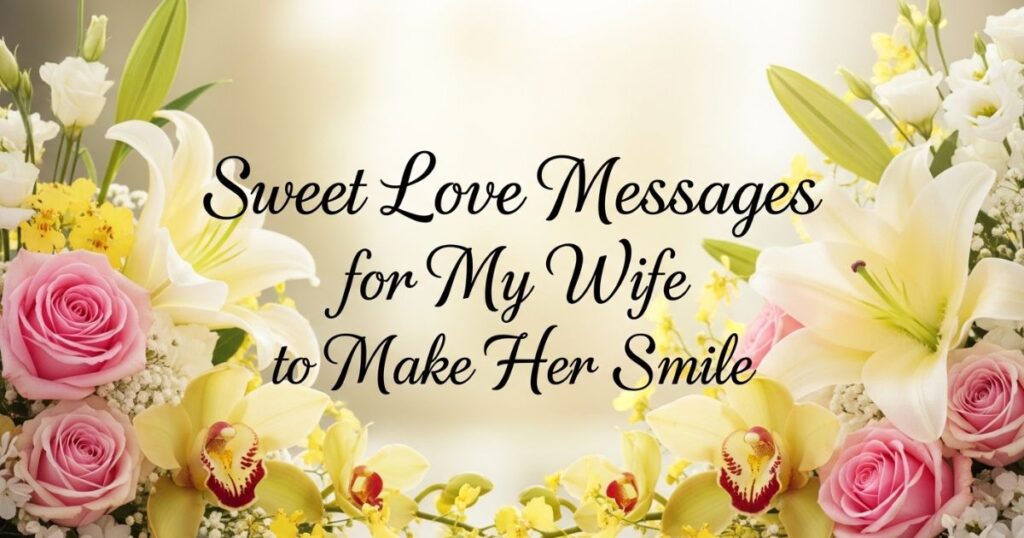 Sweet Love Messages for My Wife to Make Her Smile