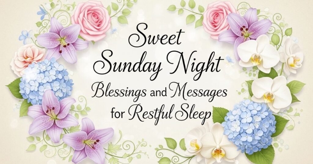 Sweet Sunday Night Blessings and Messages for Restful Sleep