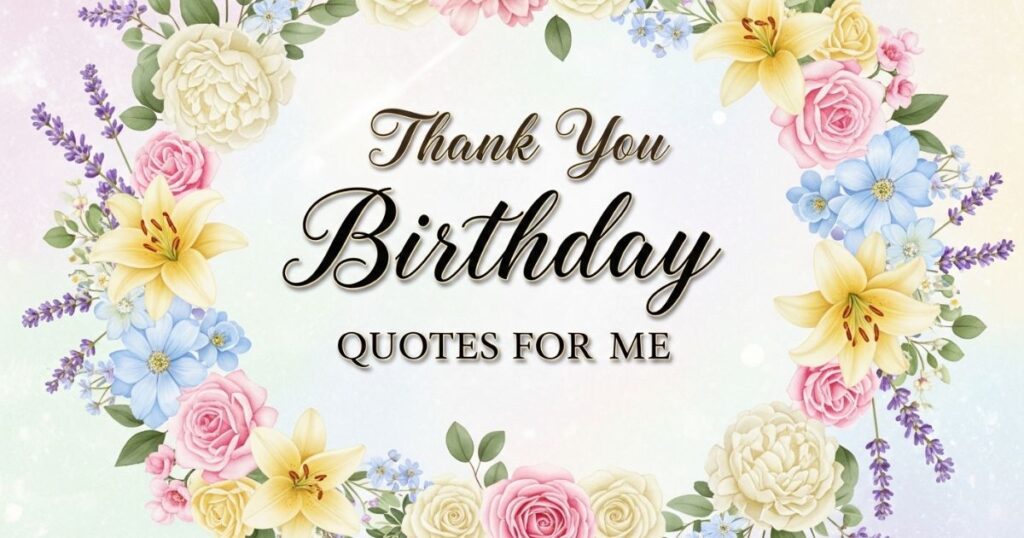 Thank You Birthday Quotes For Me