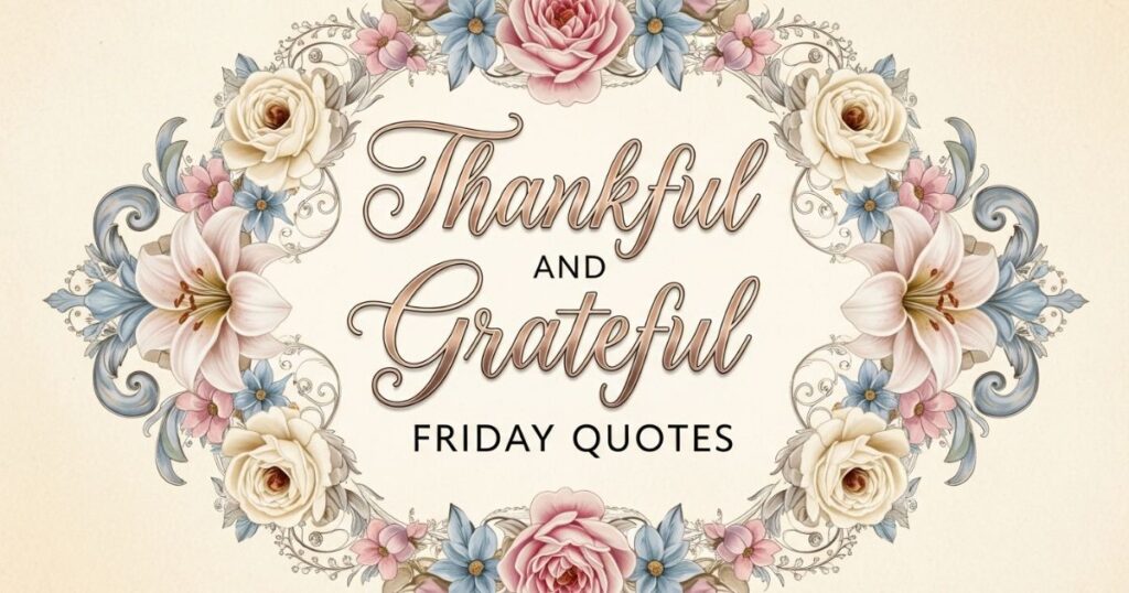 Thankful and Grateful Friday Quotes