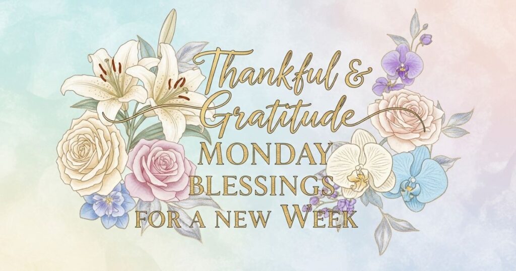 Thankful & Gratitude Monday Blessings for a New Week