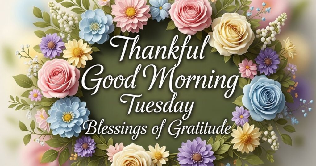 Thankful Good Morning Tuesday Blessings of Gratitude