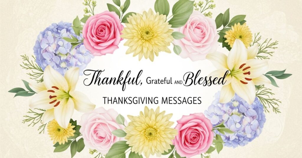 Thankful, Grateful, and Blessed Thanksgiving Messages