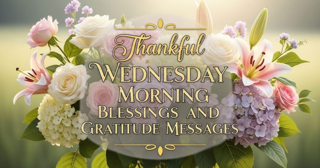 Thankful Wednesday Morning Blessings and Gratitude Messages