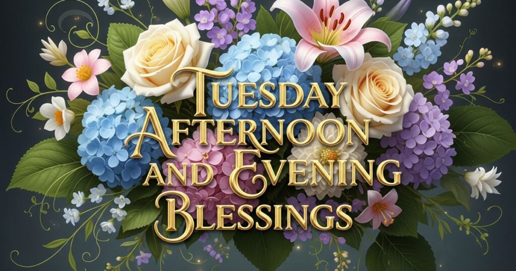 Tuesday Afternoon and Evening Blessings