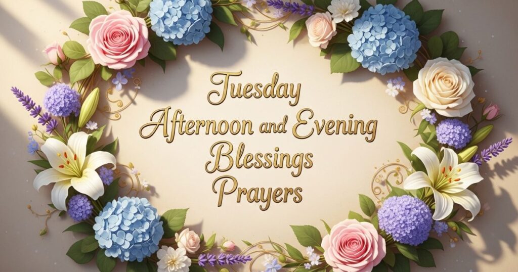 Tuesday Afternoon and Evening Blessings Prayers