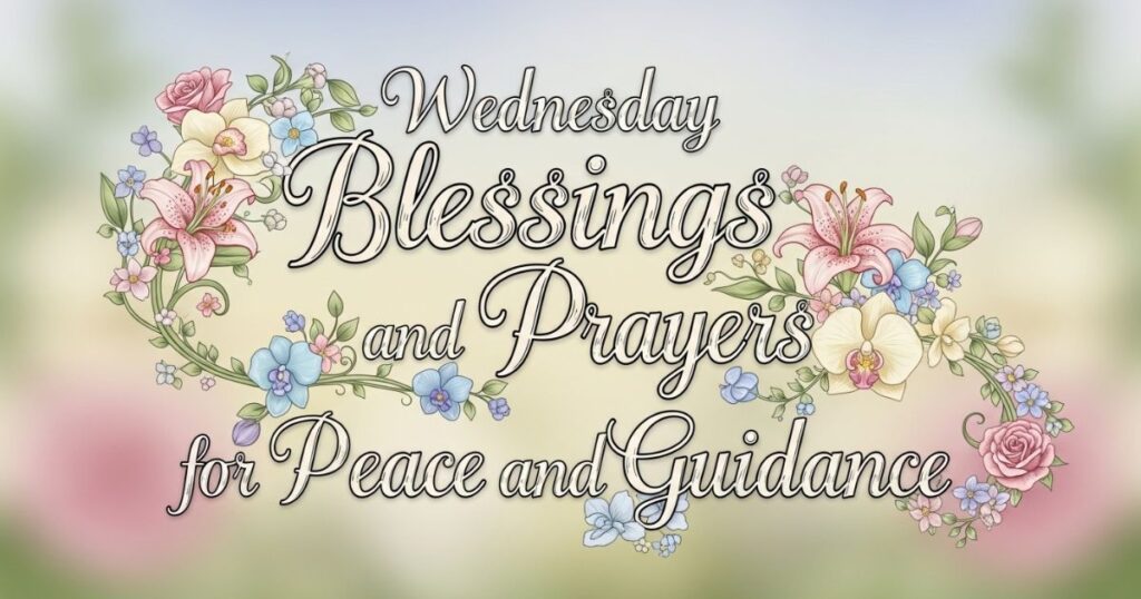Wednesday Blessings and Prayers for Peace and Guidance