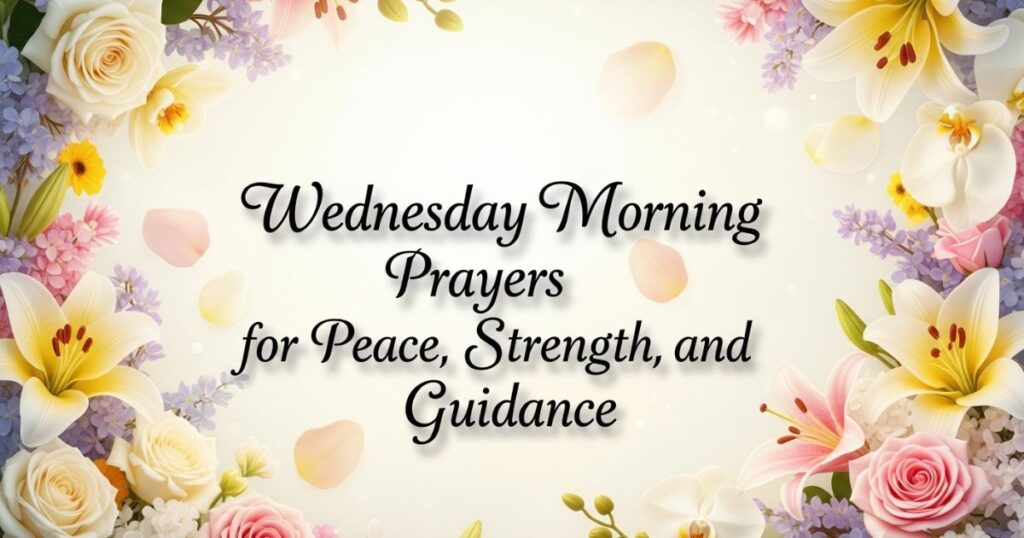 Wednesday Morning Prayers for Peace, Strength, and Guidance