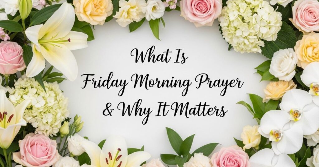 What Is Friday Morning Prayer & Why It Matters