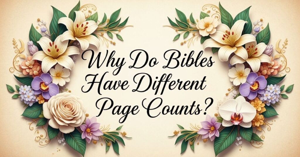 Why Do Bibles Have Different Page Counts?