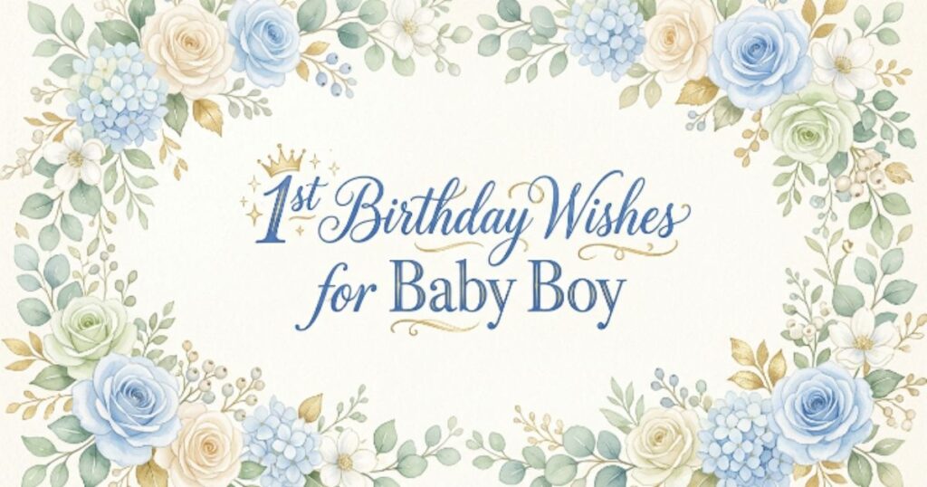 1st Birthday Wishes for Baby Boy