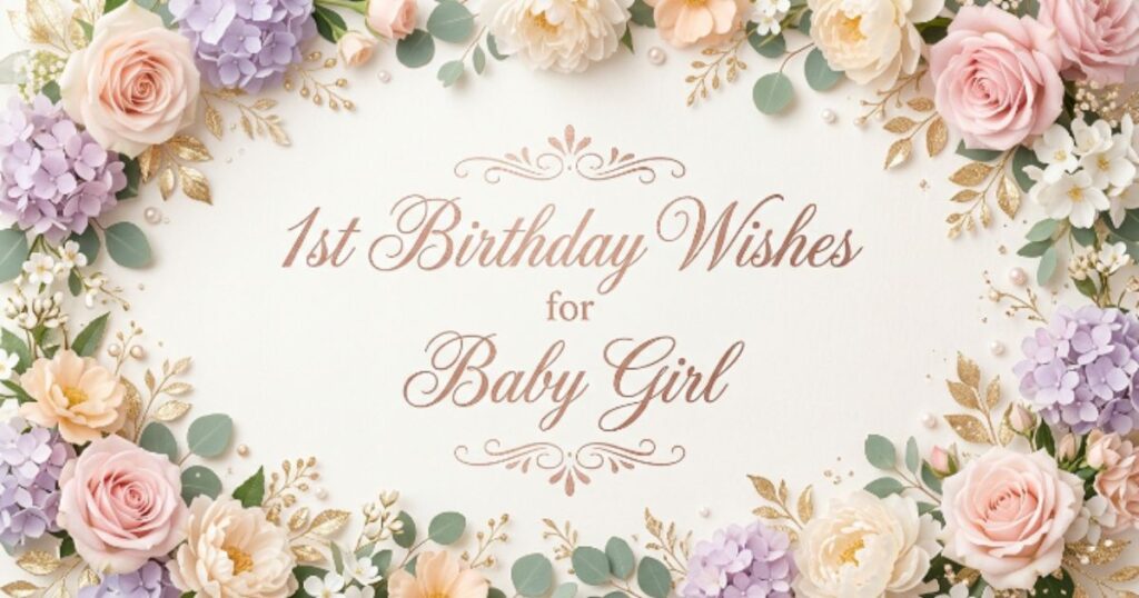 1st Birthday Wishes for Baby Girl