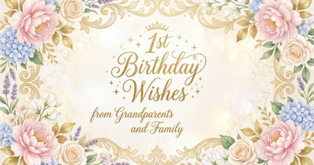 1st Birthday Wishes from Grandparents and Family