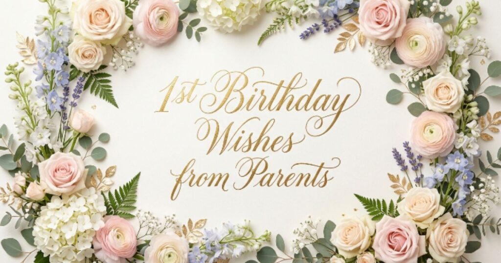 1st Birthday Wishes from Parents