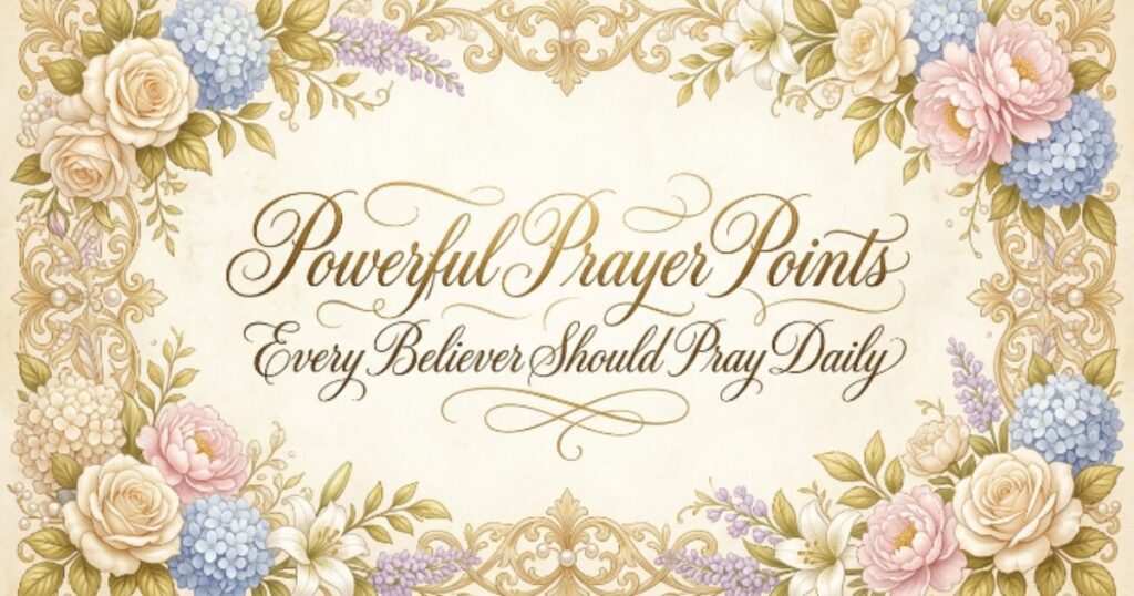 40 Powerful Prayer Points Every Believer Should Pray Daily