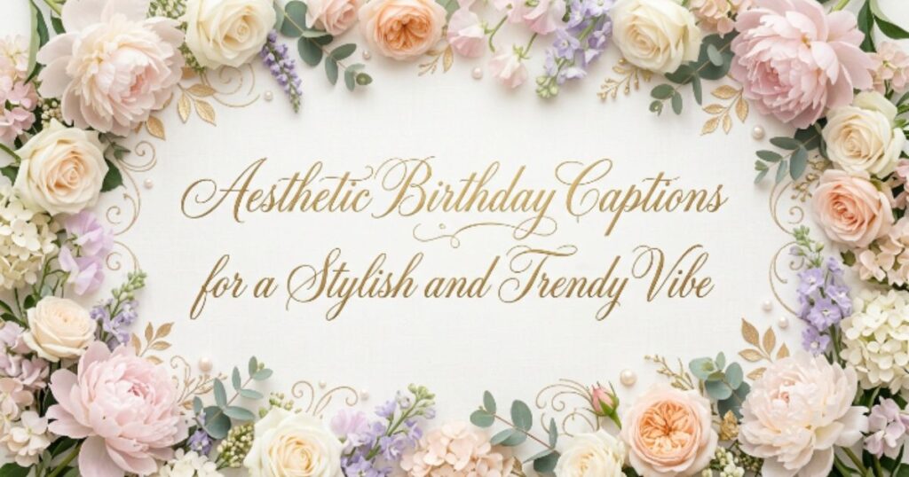 Aesthetic Birthday Captions for a Stylish and Trendy Vibe