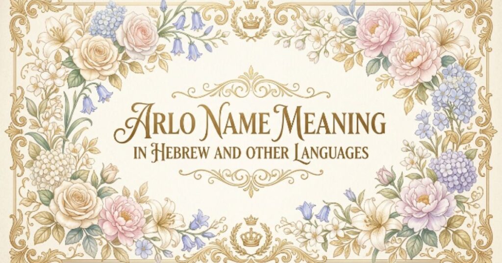 Arlo Name Meaning in Hebrew and Other Languages