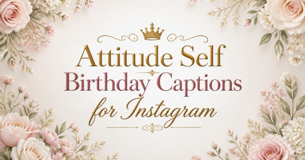 Attitude Self Birthday Captions for Instagram