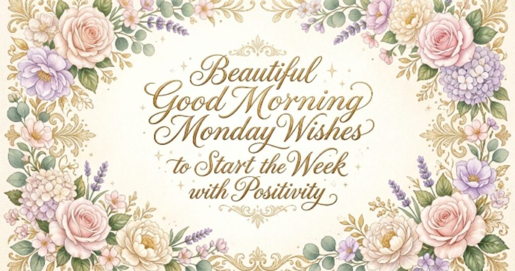 Beautiful Good Morning Monday Wishes to Start the Week with Positivity