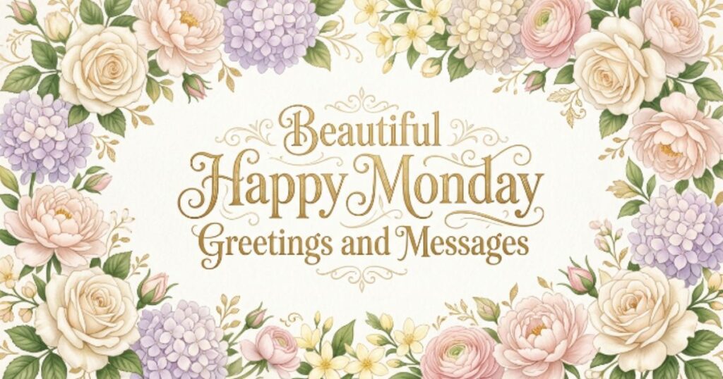 Beautiful Happy Monday Greetings and Messages