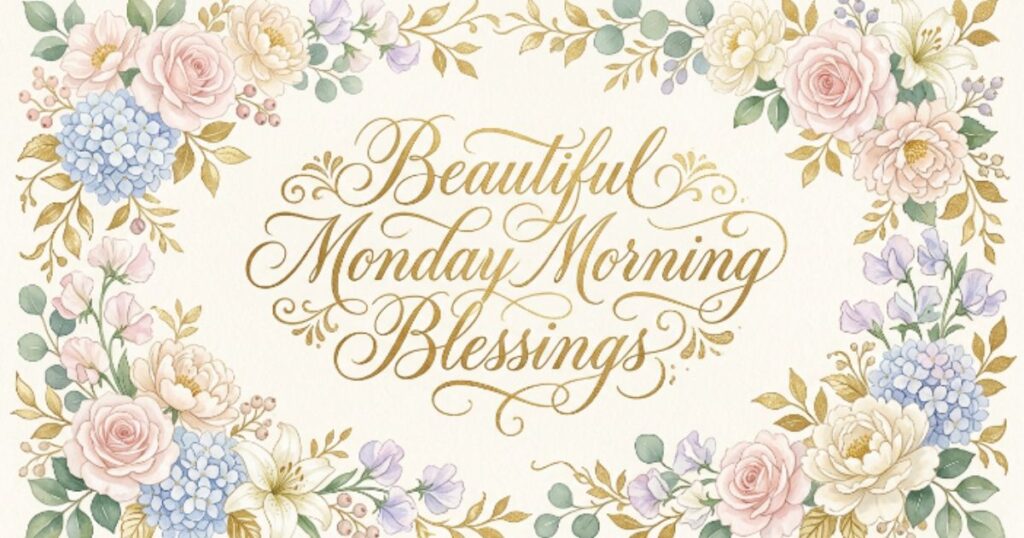 Beautiful Monday Morning Blessings