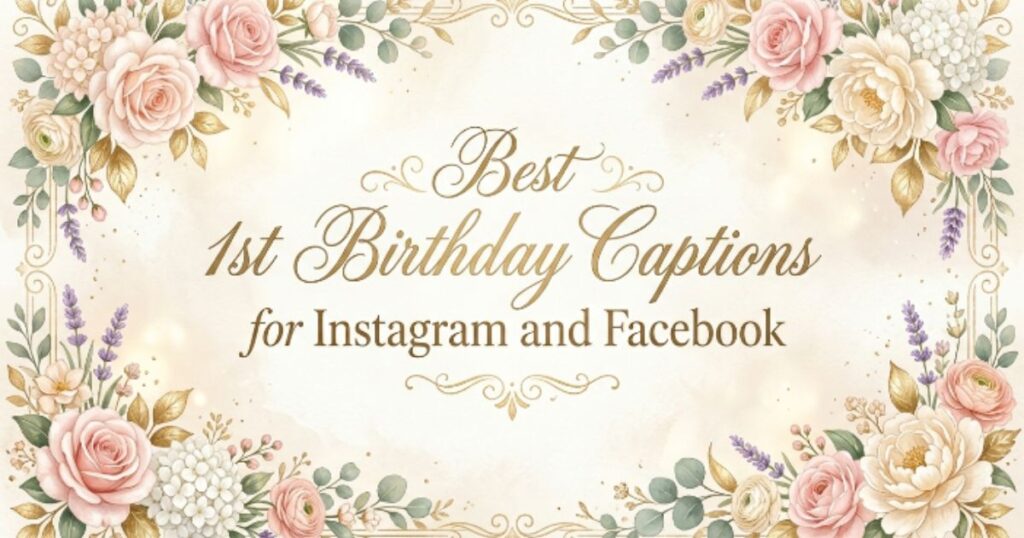 Best 1st Birthday Captions for Instagram and Facebook
