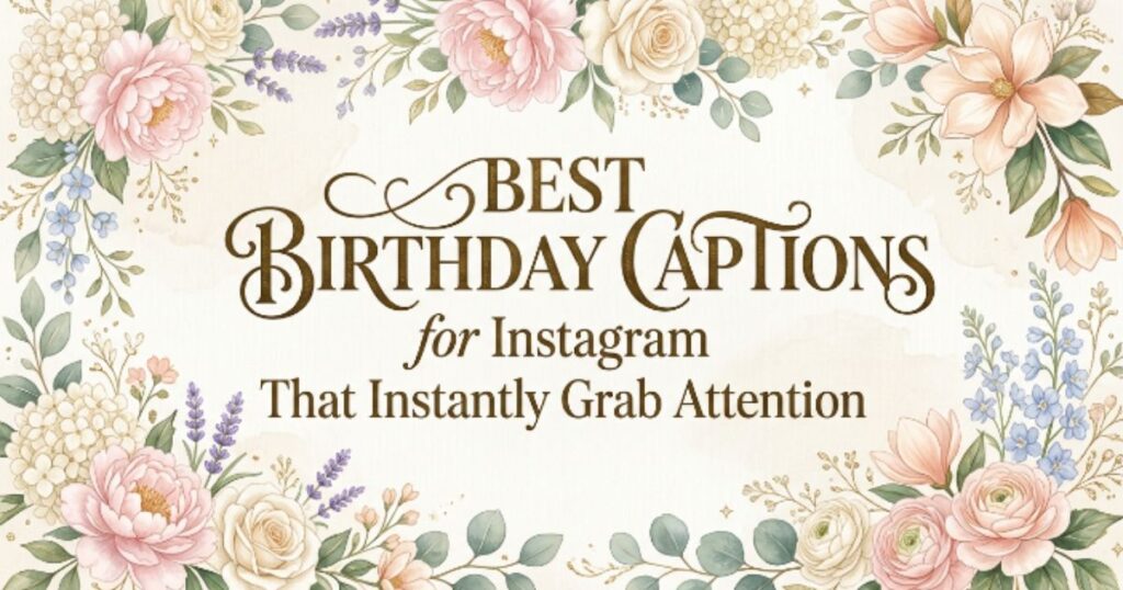 Best Birthday Captions for Instagram That Instantly Grab Attention