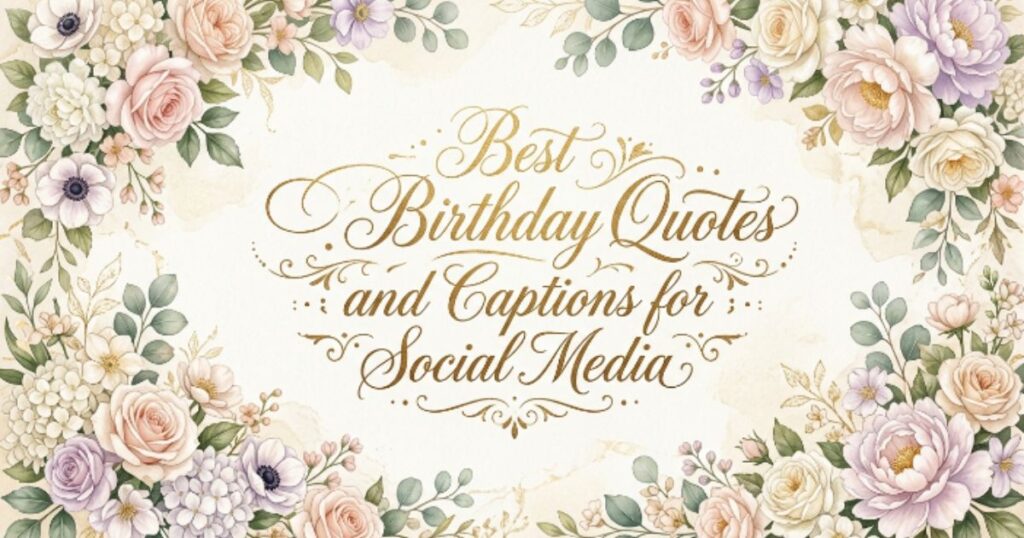 Best Birthday Quotes and Captions for Social Media