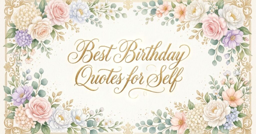 Best Birthday Quotes for Self
