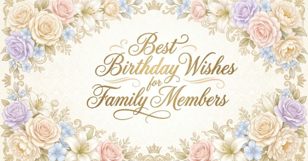 Best Birthday Wishes for Family Members