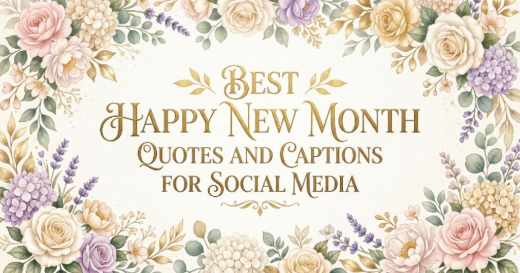 Best Happy New Month Quotes and Captions for Social Media