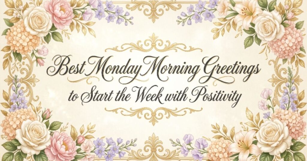 Best Monday Morning Greetings to Start the Week with Positivity