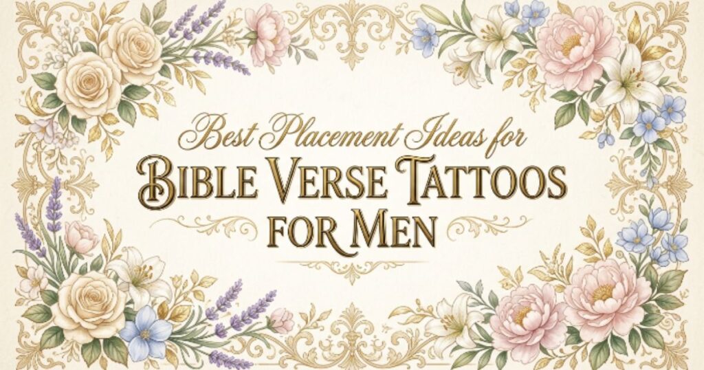 Best Placement Ideas for Bible Verse Tattoos for Men