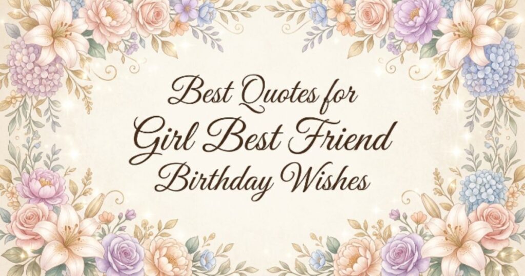 Best Quotes for Girl Best Friend Birthday Wishes