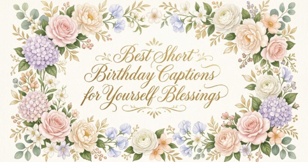 Best Short Birthday Captions for Yourself Blessings
