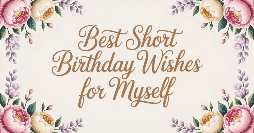 Best Short Birthday Wishes for Myself