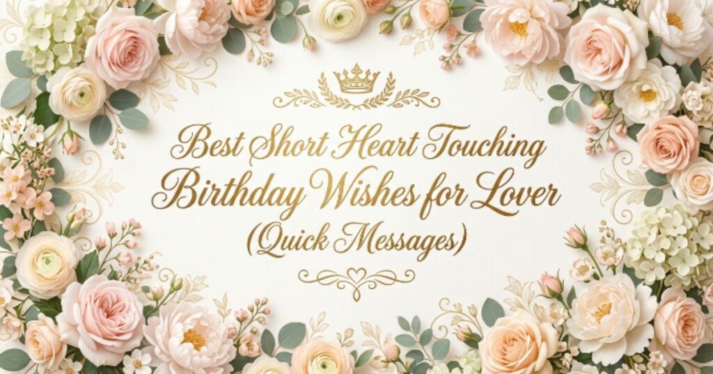 Best Short Heart Touching Birthday Wishes for Lover (Quick Messages)