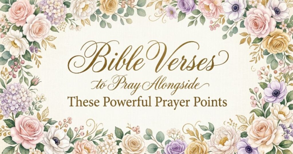 Bible Verses to Pray Alongside These Powerful Prayer Points